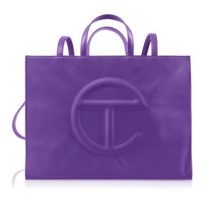 TELFAR Large Shopping Bag in Grape